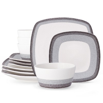Noritake Colorscapes Layers 12-Piece Square Dinnerware Set