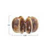 Storied Home Stoneware Pleated Taper Candleholder with Reactive Glaze, Brown - 2 of 2