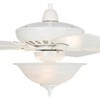 52" Casa Vieja Modern Indoor Ceiling Fan with Light LED Dimmable Remote White Alabaster Glass for Living Room Kitchen Bedroom Family - 3 of 4