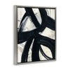 Stupell Industries Dynamic Modern Black Paint Strokes Bold Abstract Floating Frame Canvas Art - 2 of 4
