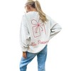 Women's Be Present Holiday Sweatshirt - OLIVER & OTIS - 2 of 2