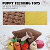 Nocciola 7-in-1 Thanksgiving Turkey Dog Toy,Big Turkey Puzzle Toy with 6 Squeaky Veggie Plush Toy, Interactive Enrichment Dog Toys for All Breeds - 2 of 4