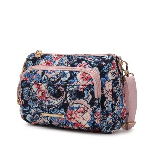 MKF Collection Rosalie Quilted Cotton Botanical Pattern Women’s Shoulder Bag by Mia K - 1 of 4