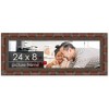 PosterPalooza | 24x8 Wide Bamboo Picture Frame, UV Acrylic, 4 Finishes - Brown, Black, Silver, and Natural - 2 of 4