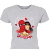 Women's - Marvel - Spider-man Mary Jane Heart Fitted Graphic T-Shirt - 2 of 3