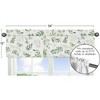 Sweet Jojo Designs Girl Window Valance Treatment 54in. Botanical Green and White - 2 of 4