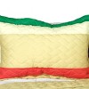 Slickblue 3 PC Handmade Full/Queen Quilt Set, Reversible Vermicelli Quilted, Horizontal Stripes, 37 Color Options - 2 of 4