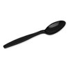 Dixie Individually Wrapped Heavyweight Teaspoons, Polypropylene, Black, 1,000/carton - image 4 of 4