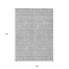 Silver Gray And Ivory Floral Washable Indoor Outdoor Area Rug - 3 of 4