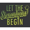 Juniors Womens Lost Gods St. Patrick's Day Let the Shenanigans Begin T-Shirt - 2 of 4