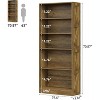Tribesigns 5 Tier Book Shelf Wooden Bookcase, 70.87'' Tall Bookshelf Storage Shelves for Home Office, Living Room, Bedroom - 2 of 4
