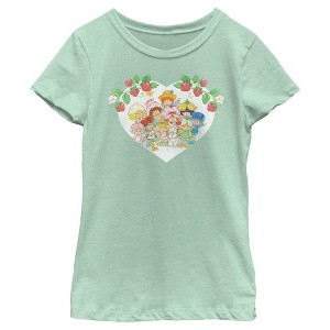 Girl's Strawberry Shortcake Friends in a Heart T-Shirt - 1 of 4