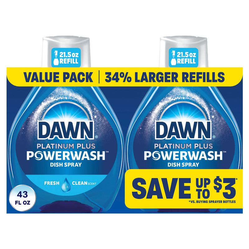Dawn Fresh Platinum Powerwash Dish Spray Refill - 2ct, 1 of 18