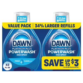 Dawn Fresh Platinum Powerwash Dish Spray Refill - 2ct