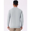 INSPIRE CHIC Men's Long Sleeve Quarter Zip Mock Neck Knitted Polo Sweater - 3 of 4