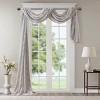 TopComfy Curtain Panels Twisted Tab Voile Sheer Curtain Pair Soft Lightweight Voile Drapes Transparent Curtain for Home, Gray, 2.95"*9.84"*7.87" - 4 of 4