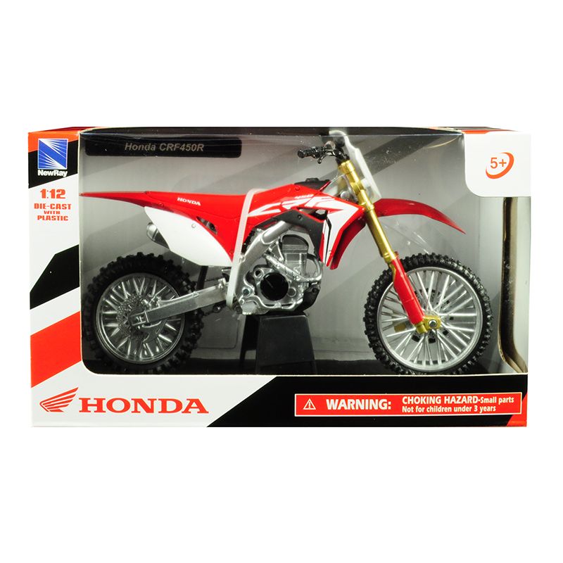 Honda CRF450R Red 1/12 Diecast Motorcycle Model by New Ray, 1 of 4