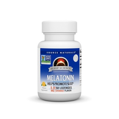 Melatonin 5mg Sublingual-Orange by Source Naturals, Inc.  -  50 Lozenge