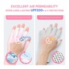 Saviland UV-Shield Gloves: UPF80+ Studio-Grade Protection w/999+ UVA/UVB Block - Tactile Gel Manicure Defense .(Light Pink) - 4 of 4
