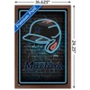 Trends International MLB Miami Marlins - Neon Helmet 23 Framed Wall Poster Prints - 3 of 4