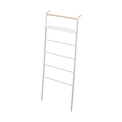 Yamazaki Home - Leaning Storage Ladder - Two Styles - Steel - Shelf - White