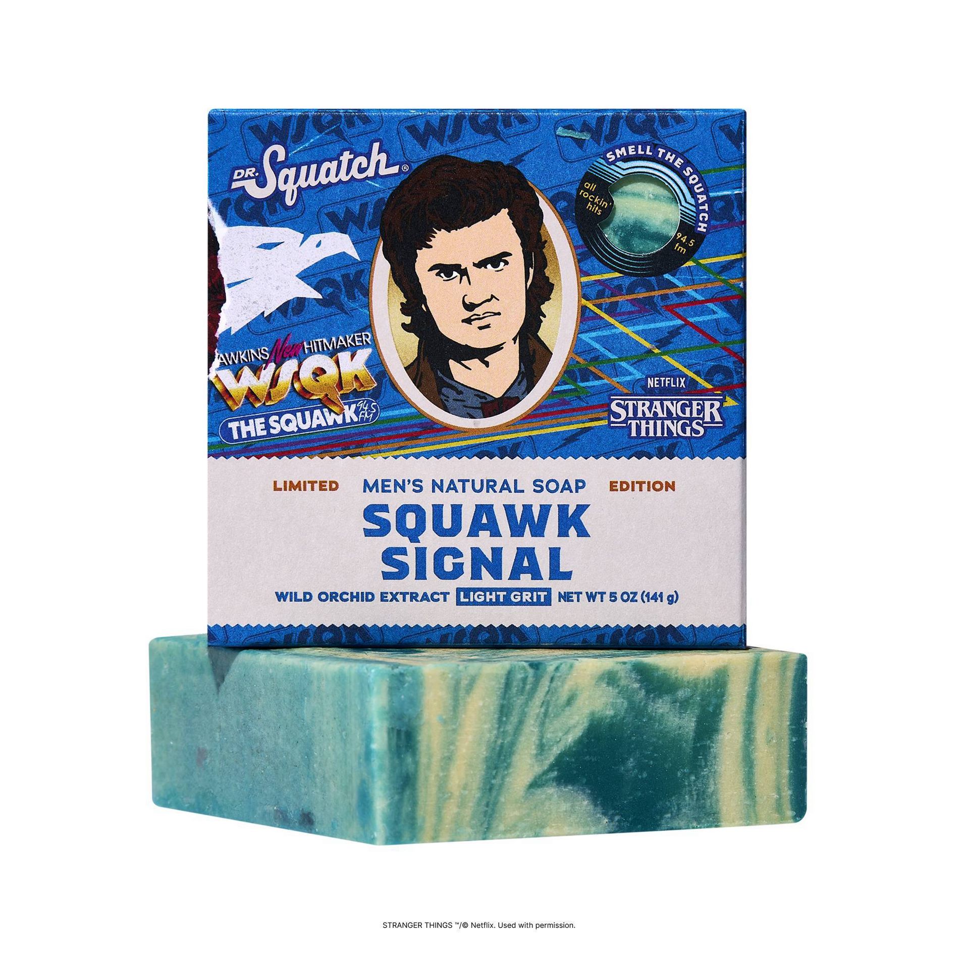 DR. SQUATCH Stranger Things Men's All Natural Bar Soap - Squawk Signal - 5oz
