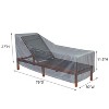Summerset Shield Chaise Lounge Cover Ultimate Protection for Your Outdoor Furniture Large Mercury - 2 of 4