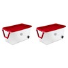 Sterilite 160 Qt Wheeled Storage Box, Large Plastic Container with Lid, 4 Pack - 2 of 4