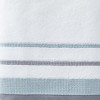 Saturday Knight Ltd Go Round Soft Terry And 2-Tone Striped Border Bath Towel - 27x50", White - 2 of 4