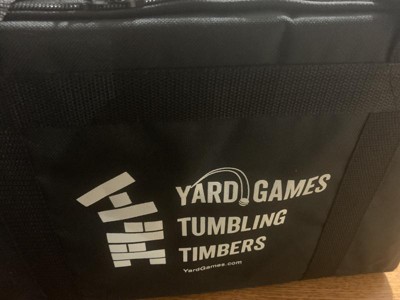 Yard Games Large Jr. Tumbling Timbers 21 Wood Block Stacking Game, Natural  in 2023