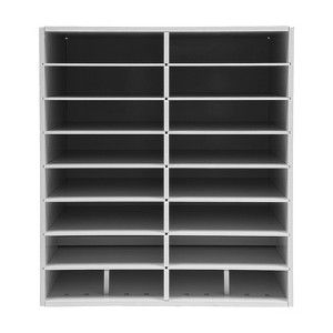 YIYIBYUS 16-slot File Organizer File Storage Holder, Black/White - 1 of 4