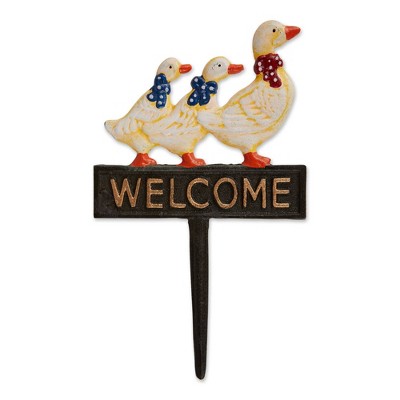 Cast Iron Welcome Ducks Sign - Zingz & Thingz