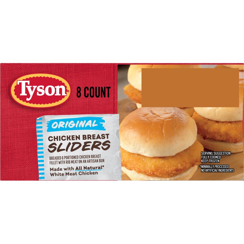 Tyson Frozen Chicken Sliders Original - 8ct/20.8oz, 4 of 8