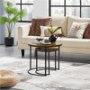 Yaheetech Nesting Round Accent Coffee Table for Living Room - 2 of 4