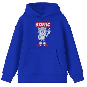 Sonic the Hedgehog Classic Character Youth Royal Blue Hoodie