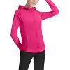 Girls Long Sleeve Zip Up Athletic Hoodie Top Lightweight Jacket Fishing Hiking Sun Protection Outwear - 2 of 3