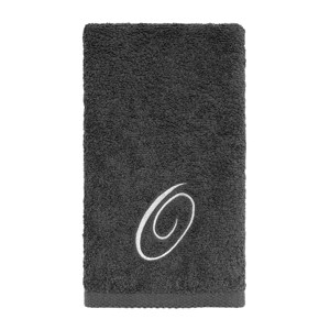 Avanti  Granite with Silver Script Monogram Bath Towel Letter   O - 1 of 3