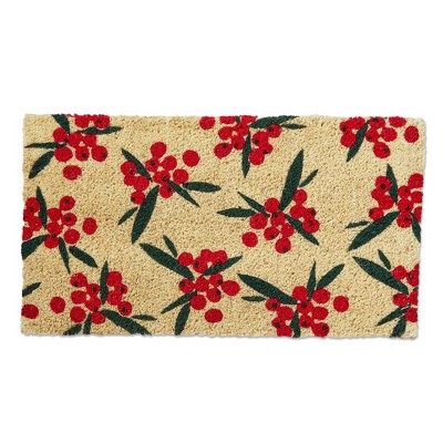 tag Winter Berries Coir Mat