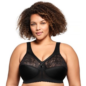 Glamorise Womens MagicLift Original Support Wirefree Bra 1000 Black - 1 of 4