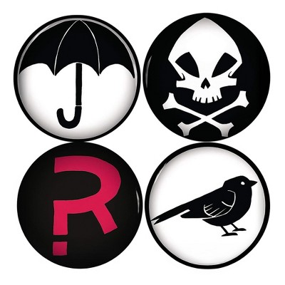 Dark Horse Comics Umbrella Academy Logos 4 Piece Magnet Set