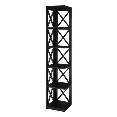 48 4 Tier Corner Shelf Black - Breighton Home