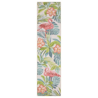 Oriental Weavers Fiji FIJ08 Beige/ Multi Indoor/Outdoor Area Rug - 2' x 8'