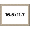 PosterPalooza | 16.5x11.7 Thin Barnwood Picture Frame, UV Acrylic, 2 Finishes - Grey and Black - 2 of 4