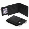 Fila Men’s Leather Minimalist Bifold Wallet, Front Pocket RFID - 2 of 4
