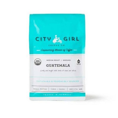 City Girl Coffee Organic Guatemala Café Femenino Medium Roast Ground Coffee - 12oz