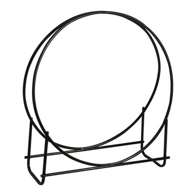 Panacea Adjustable Heavy Duty Thick Tubular Steel Hoop Style Log Rack with Powder Coated Finish for Wood Stacking