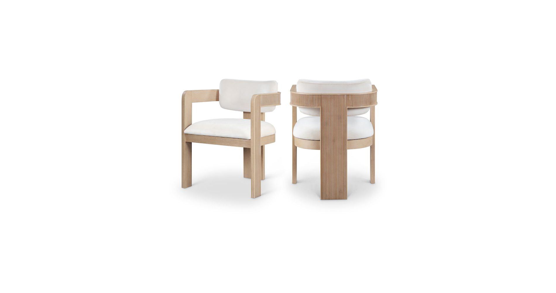 Meridian Furniture,Sacha Velvet Dining Chair, Set of 2