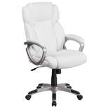 Flash Furniture Mid-Back LeatherSoftSoft Executive Swivel Office Chair with Padded Arms