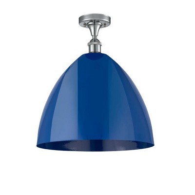Plymouth Dome - 1 Light Semi-Flush Mount In Industrial Style-18.75 Inches Tall and 16 Inches Wide