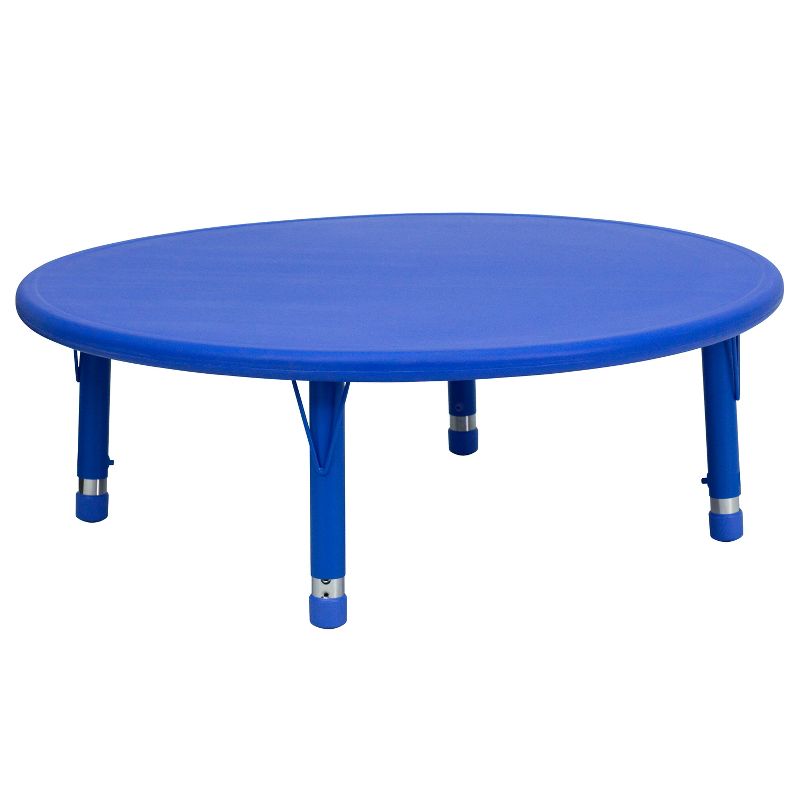 Flash Furniture 45" Round Plastic Height Adjustable Activity Table, 1 of 6